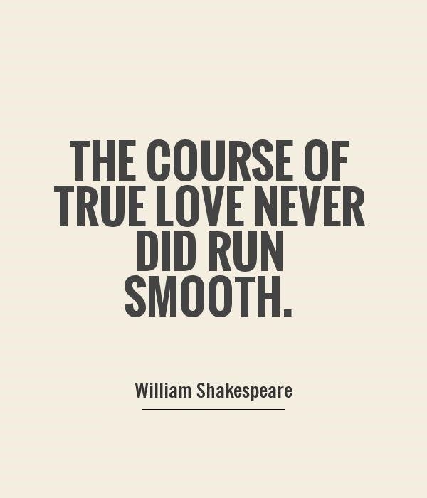 The course of true love never did run smooth essay