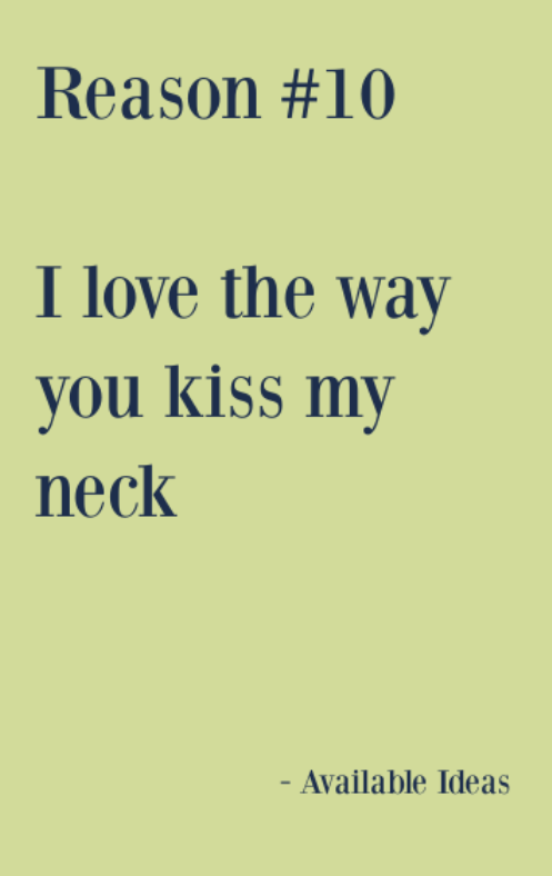 52 Reasons Why I Love You Love Quotes