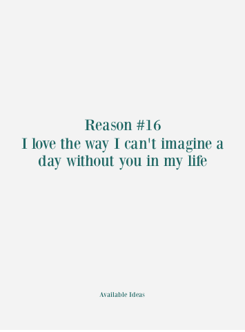 52 Reasons Why I Love You Love Quotes