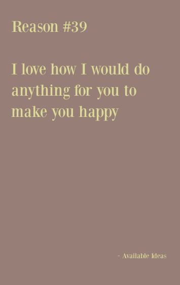 52 Reasons Why I Love You Love Quotes