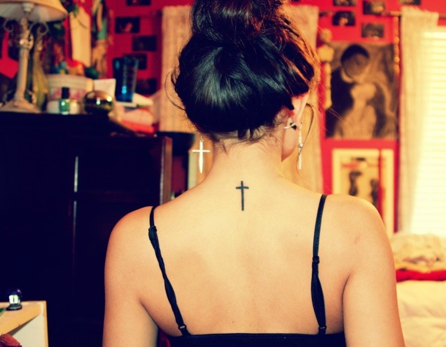 Simple Cross Tattoo For Women Simple Cross Tattoo For Women