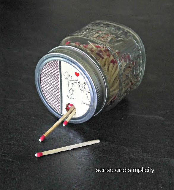 Mason Jar Matchbox