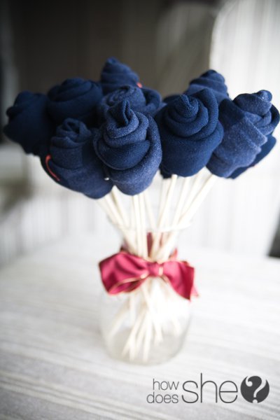 DIY Sock Bouquet