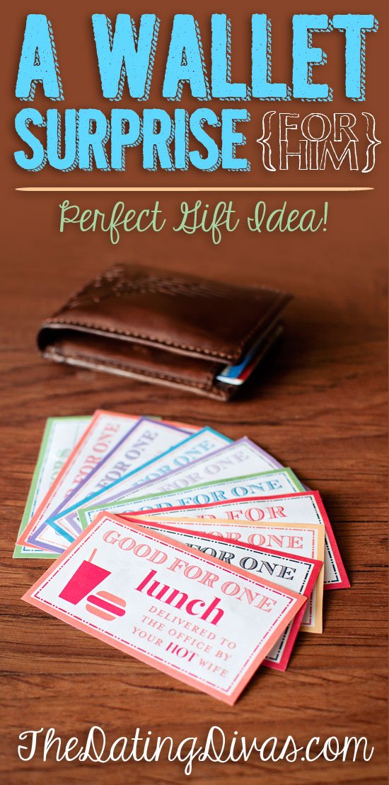 A DIY Wallet Surprise for Him