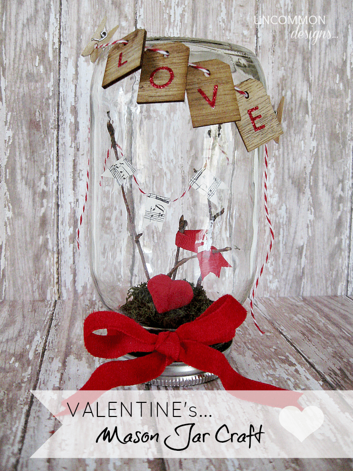 DIY Valentine Mason Jar Craft