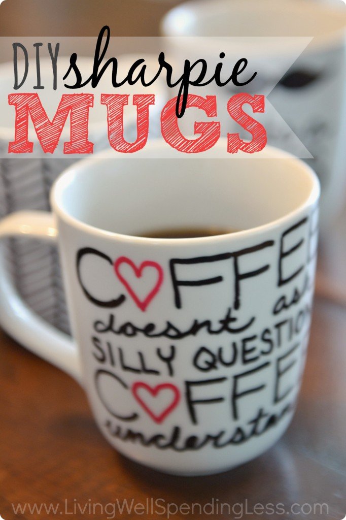 DIY Personalize Sharpie Mugs