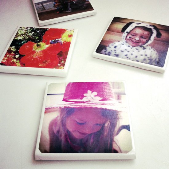 DIY Tile Photo Coasters