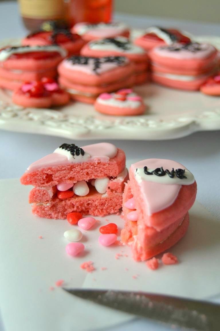Broken Heart Tattoo Cookies