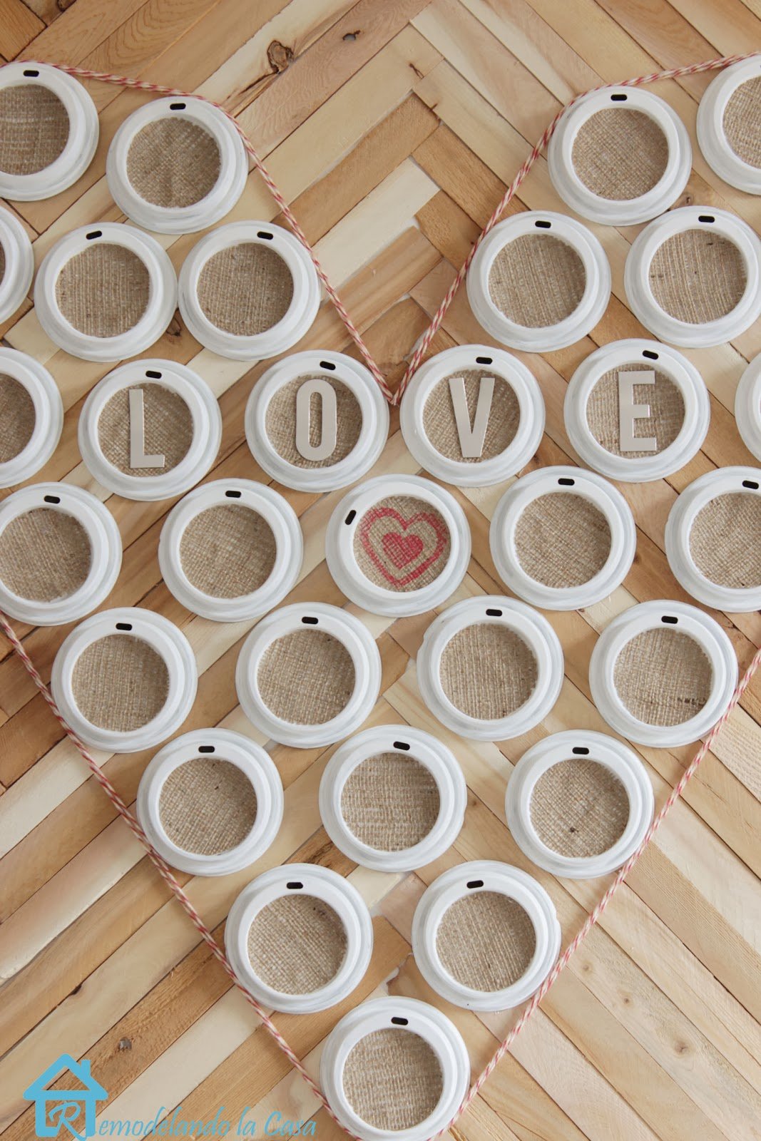 DIY Valentine Heart Art