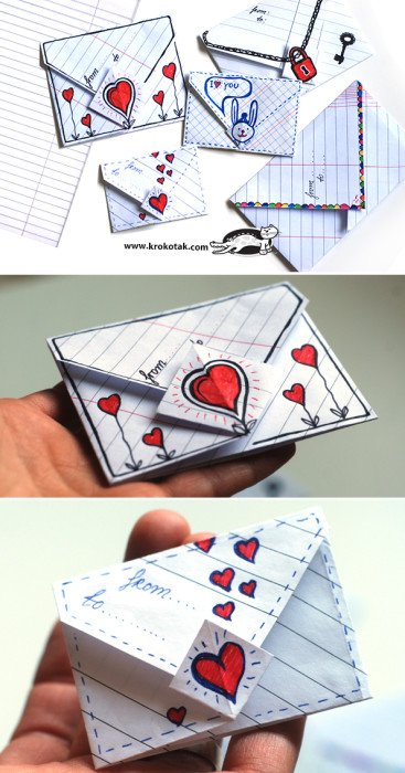 Simple Origami Envelope for Him